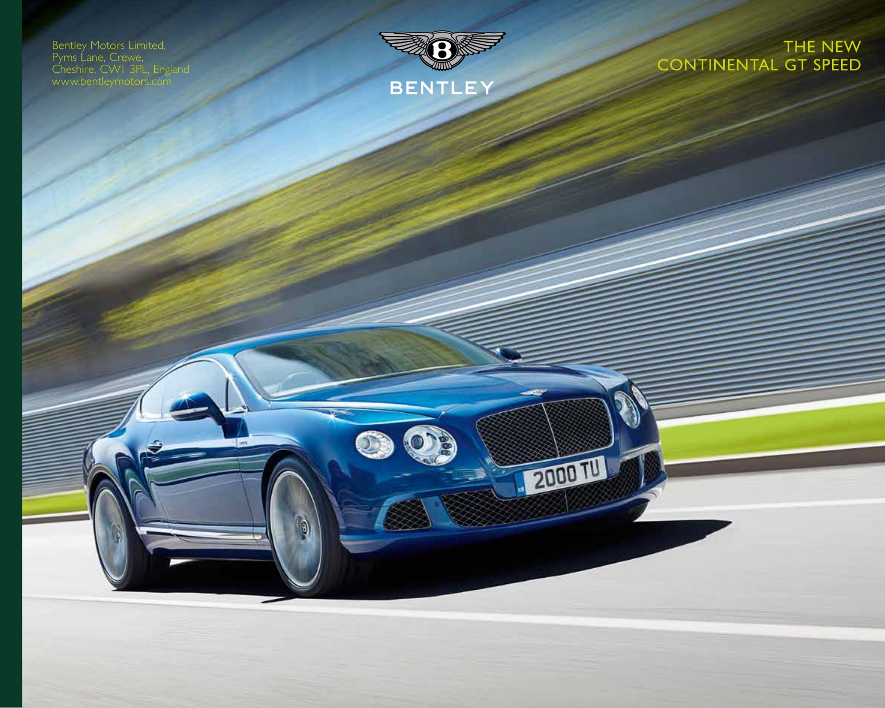 2012 Bentley Continental GT Speed Brochure
